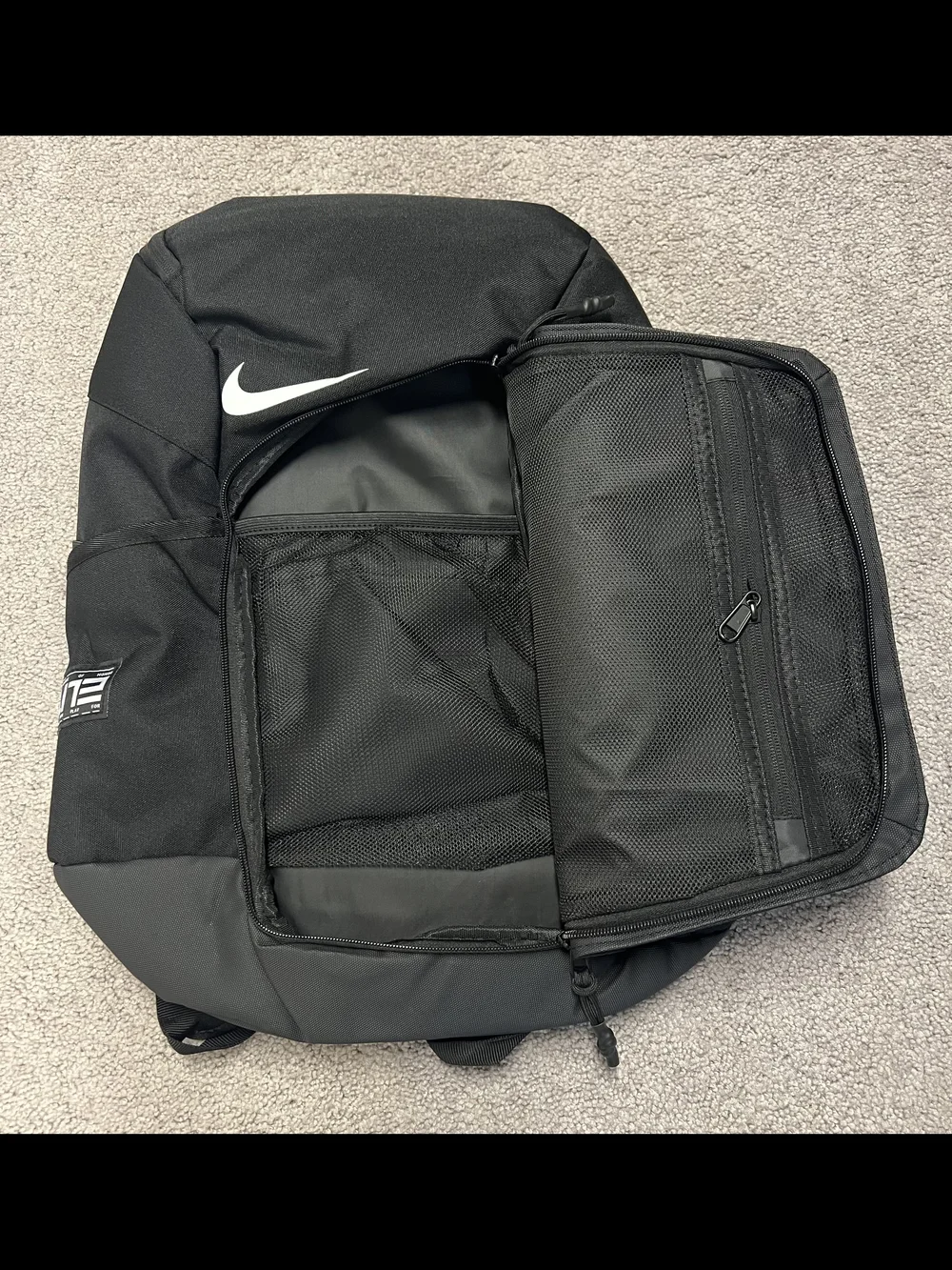 Black and Dark Gray Backpack